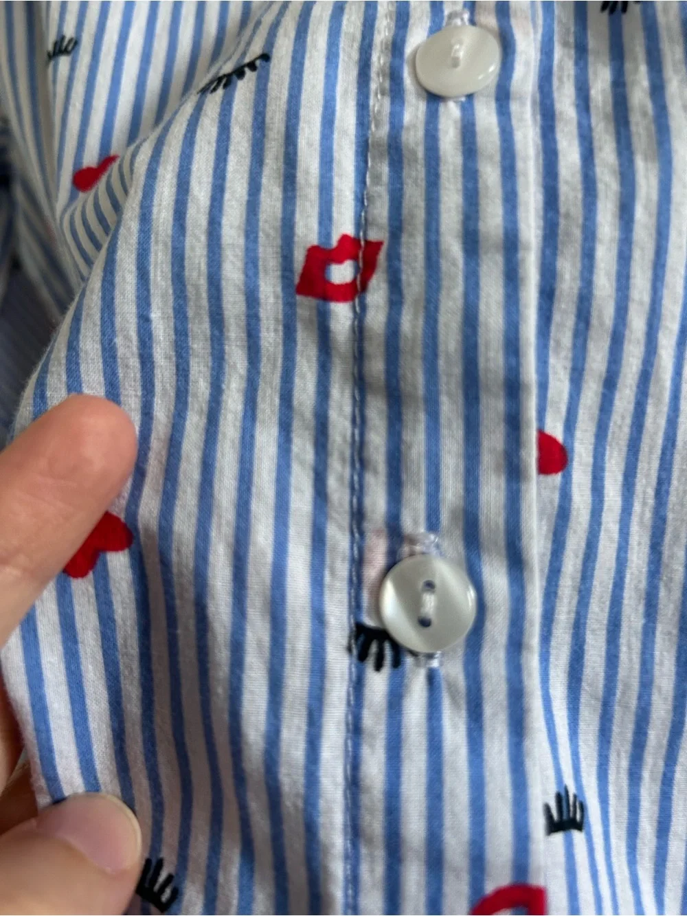 Fun Button-Down Front-Tie shirt
